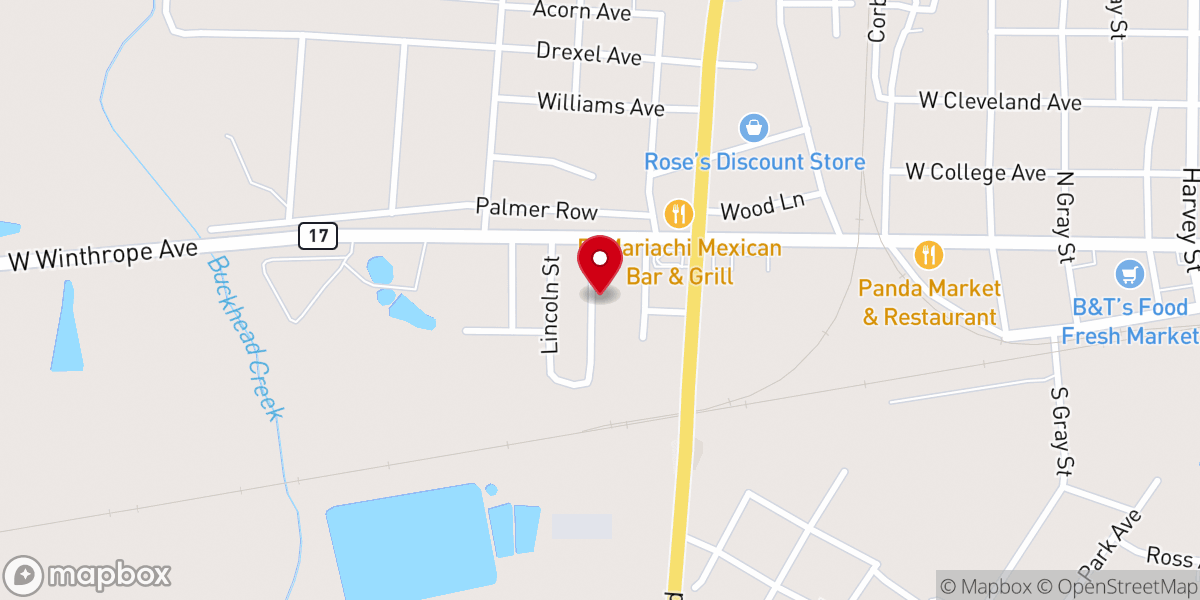Map showing location of Evening Light Church of God