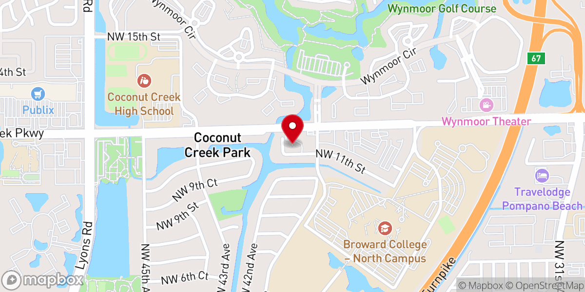 Map showing location of Calvary Presbyterian Church