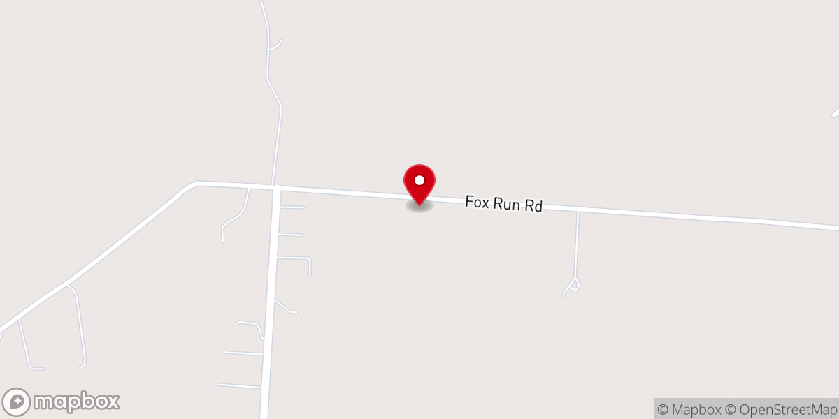 Map showing location of Burks Branch Church