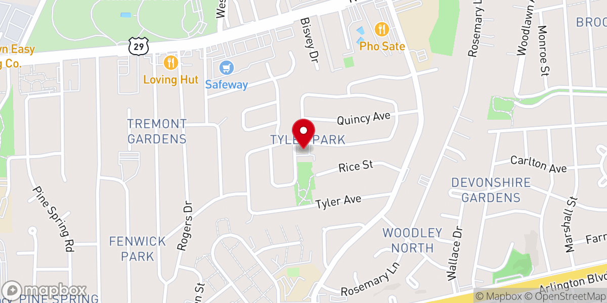 Map showing location of St. Mary Orthodox Church