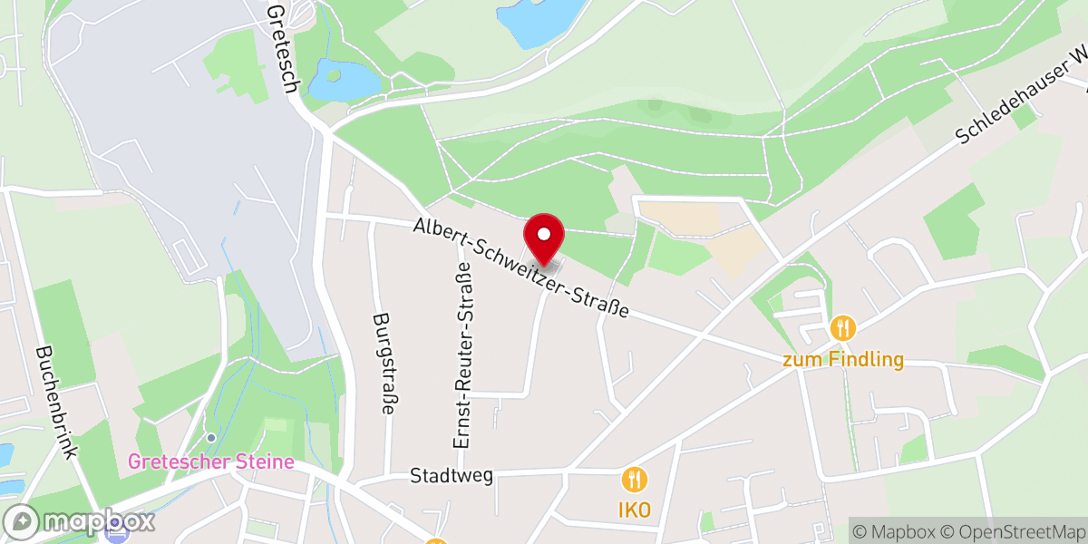 Map showing location of Petrusgemeinde