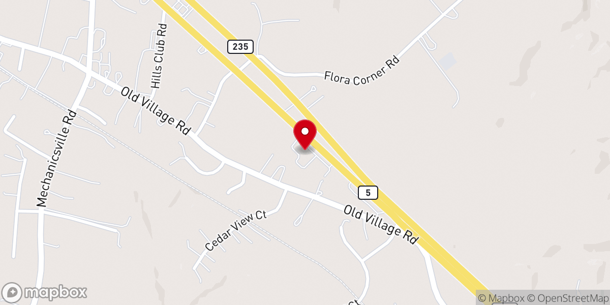 Map showing location of Old Village Town Center