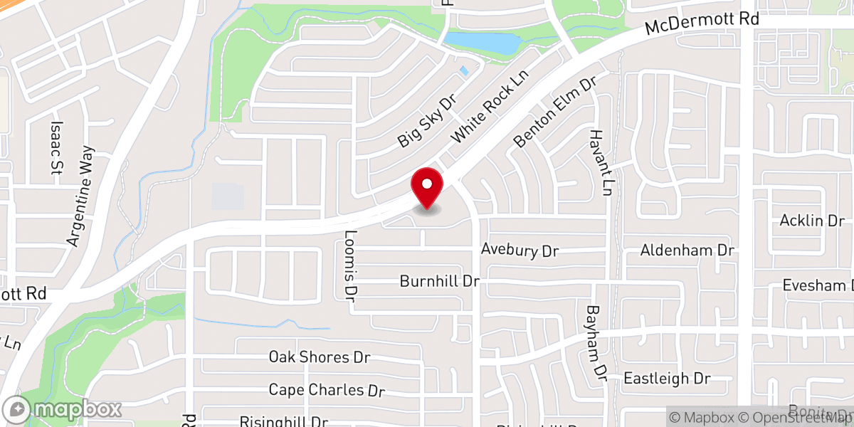 Map showing location of Collin County Chinese Fellowship Church