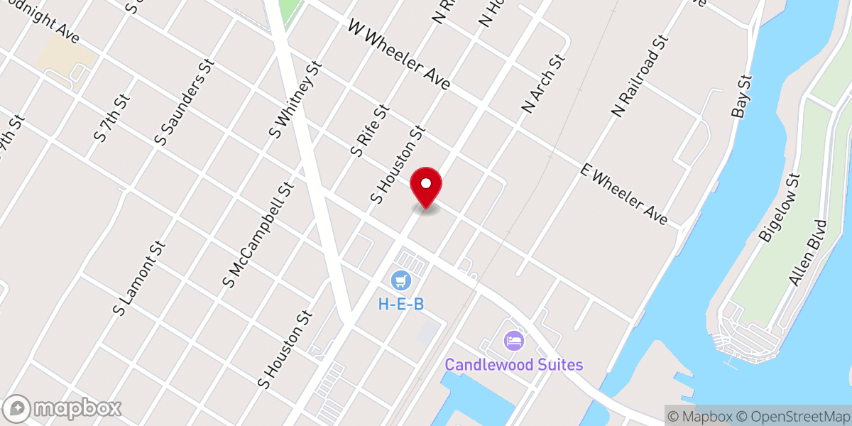 Map showing location of The Blessings Shop