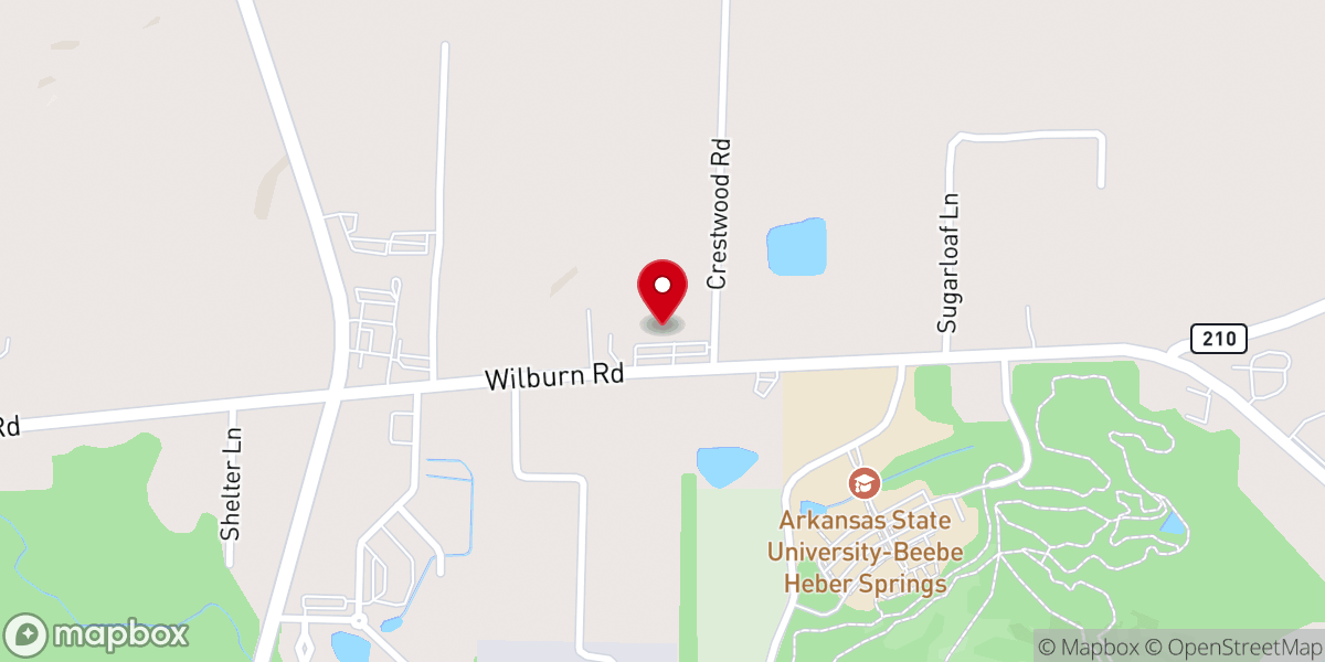 Map showing location of Sugarloaf Baptist Church
