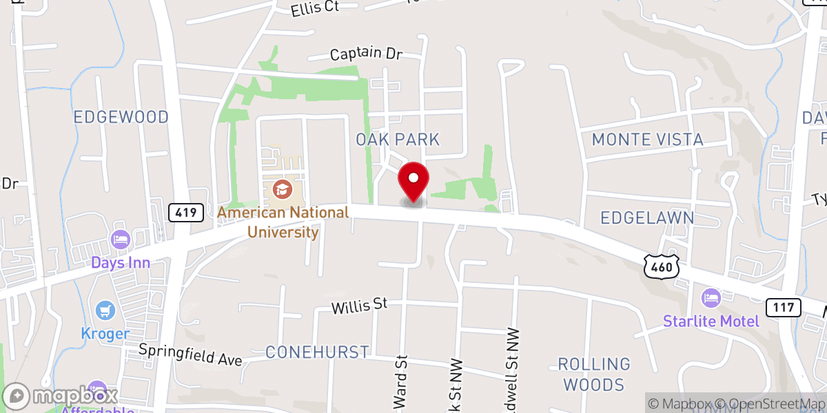 Map showing location of Positive Impact Ministries