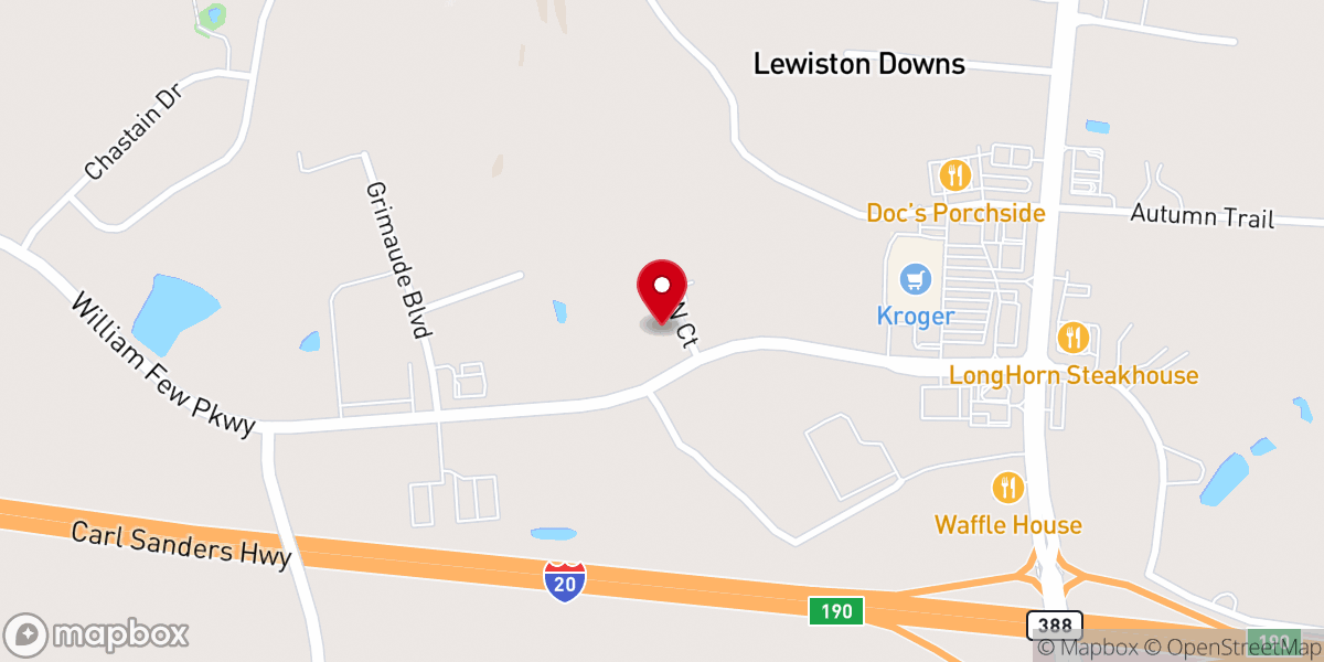 Map showing location of New Direction Christian Center