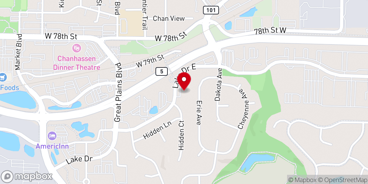 Map showing location of Discovery United Methodist Church