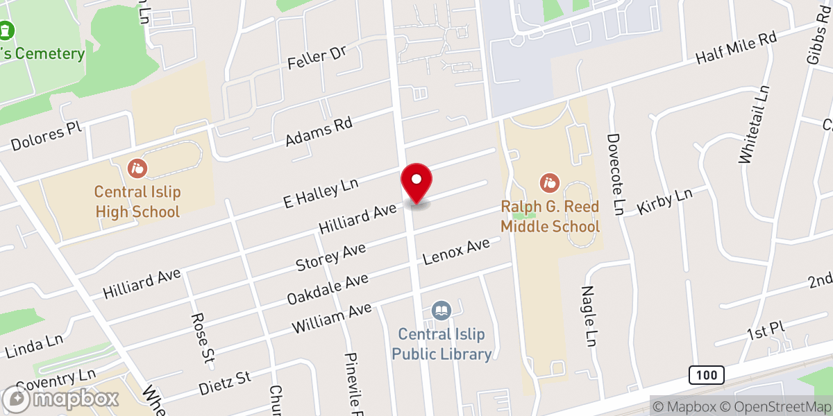 Map showing location of First Spanish Baptist Church