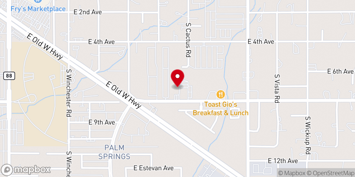 Map showing location of Amazing Grace PCUSA