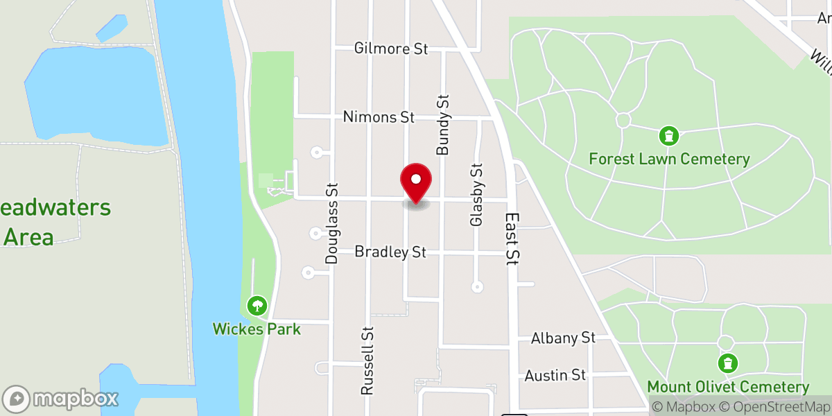 Map showing location of New Christ Community Church