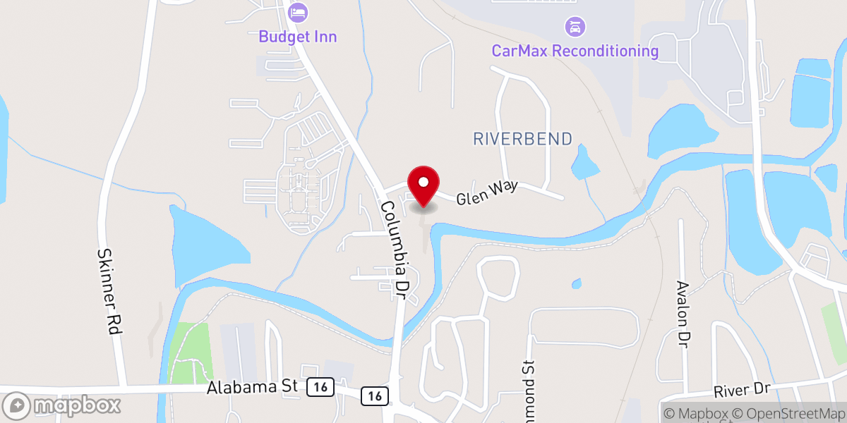 Map showing location of Victory Tabernacle Ministries