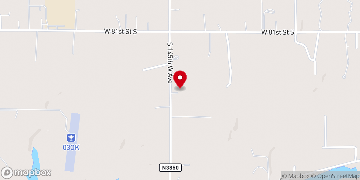 Map showing location of Pretty Water Freewill Baptist Church