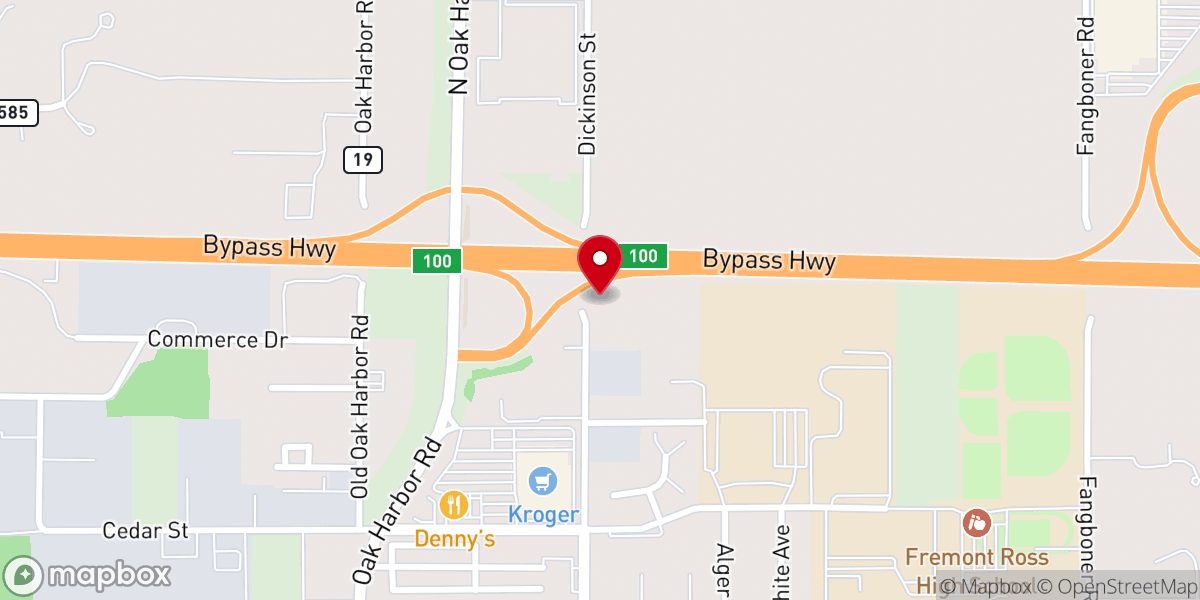 Map showing location of First Baptist Missionary Church
