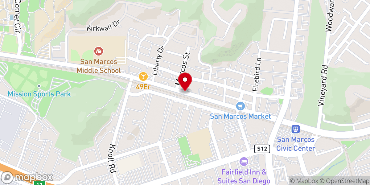Map showing location of Mission Hills Church Inc
