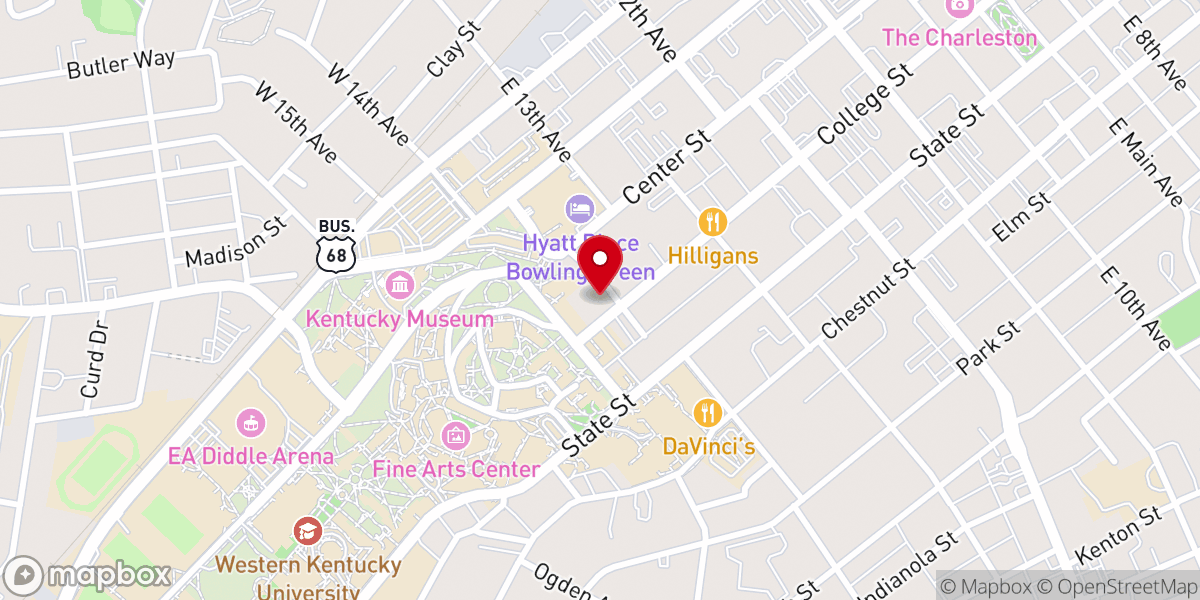 Map showing location of St. Thomas Aquinas Catholic Newman Center