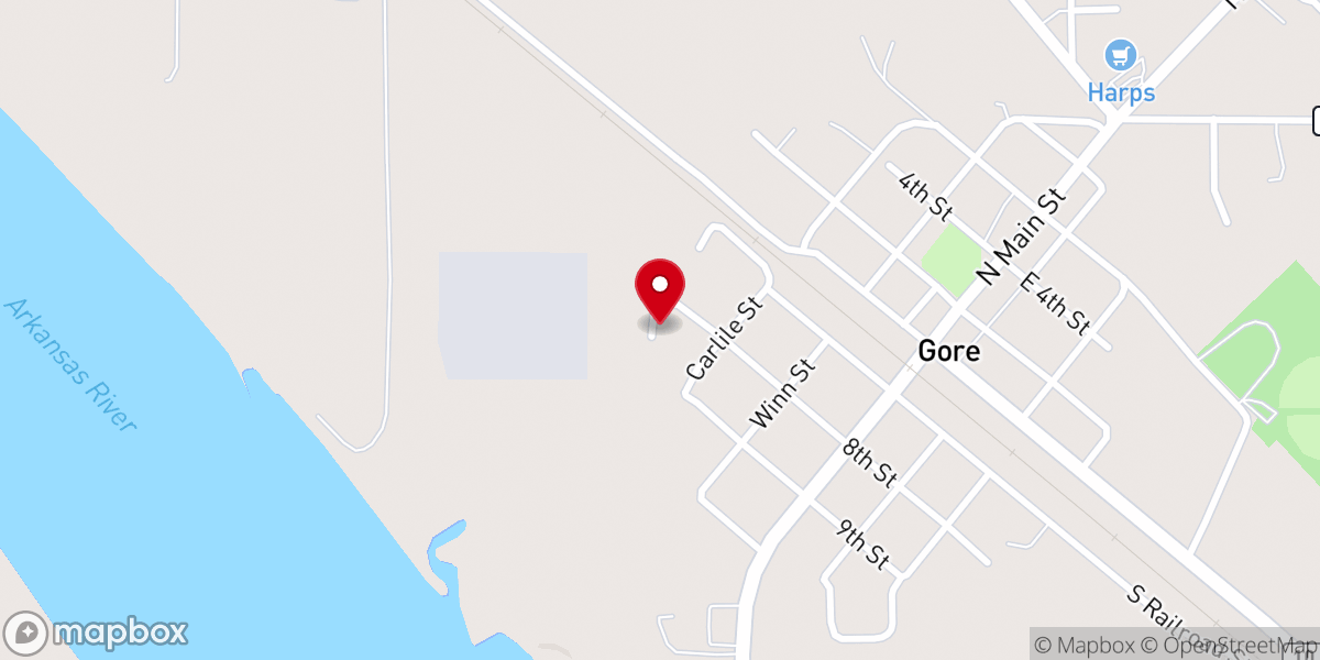 Map showing location of Cornerstone Tabernacle