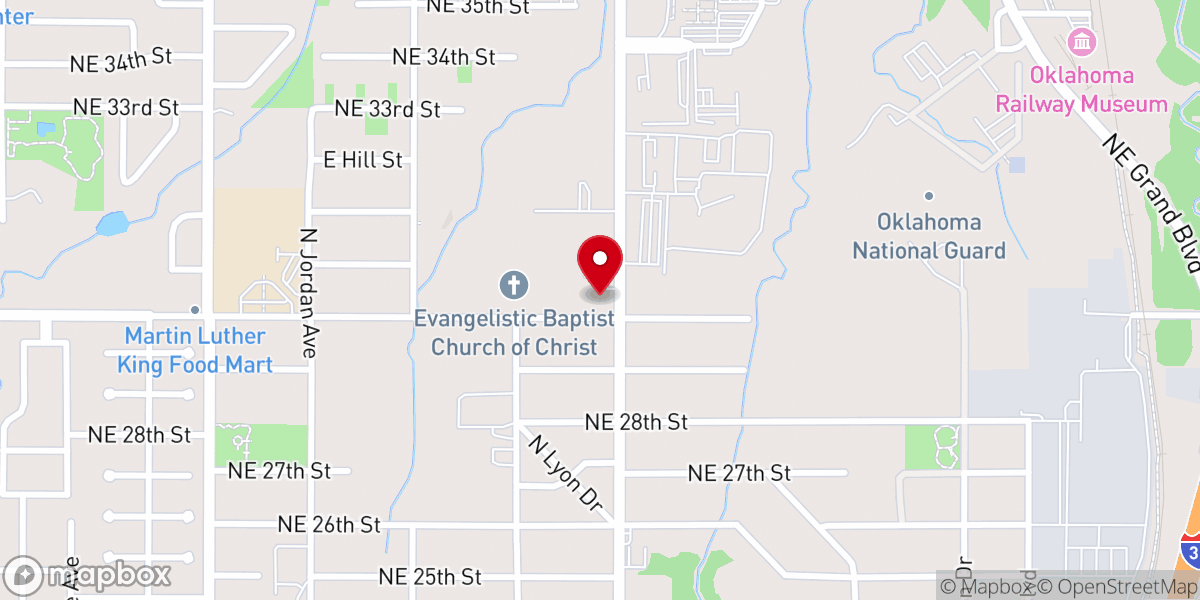 Map showing location of Mount Zion Evangelistic Assembly Inc