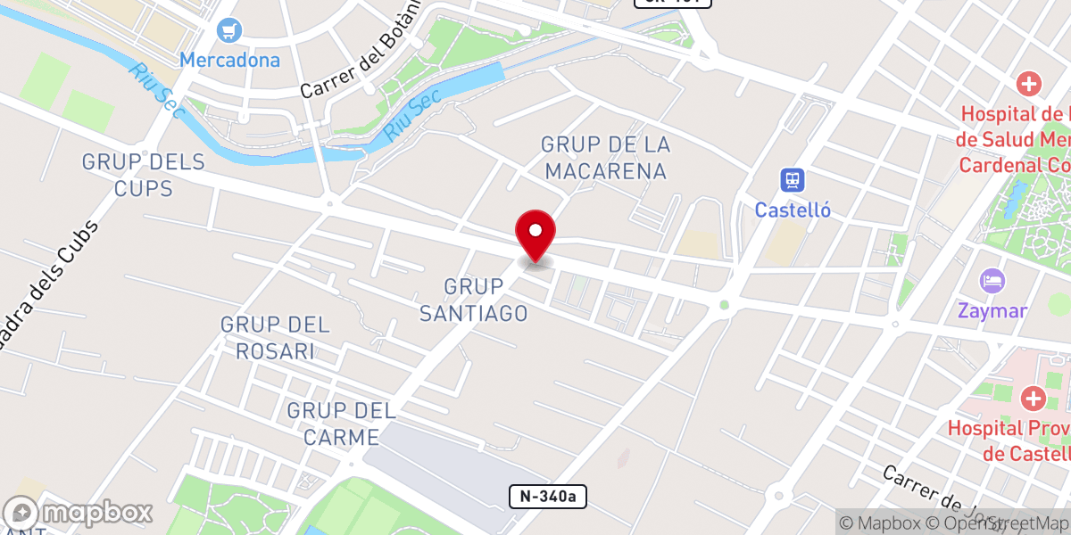 Map showing location of Iglesia Evangélica Sublime Gracia Castelló