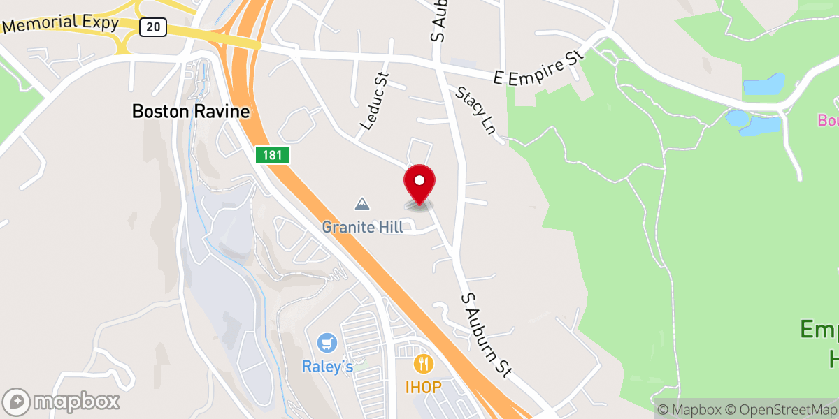 Map showing location of Grass Valley Church of Christ