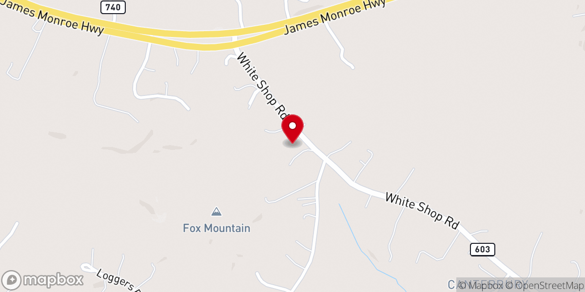 Map showing location of Mt Olive Baptist Church