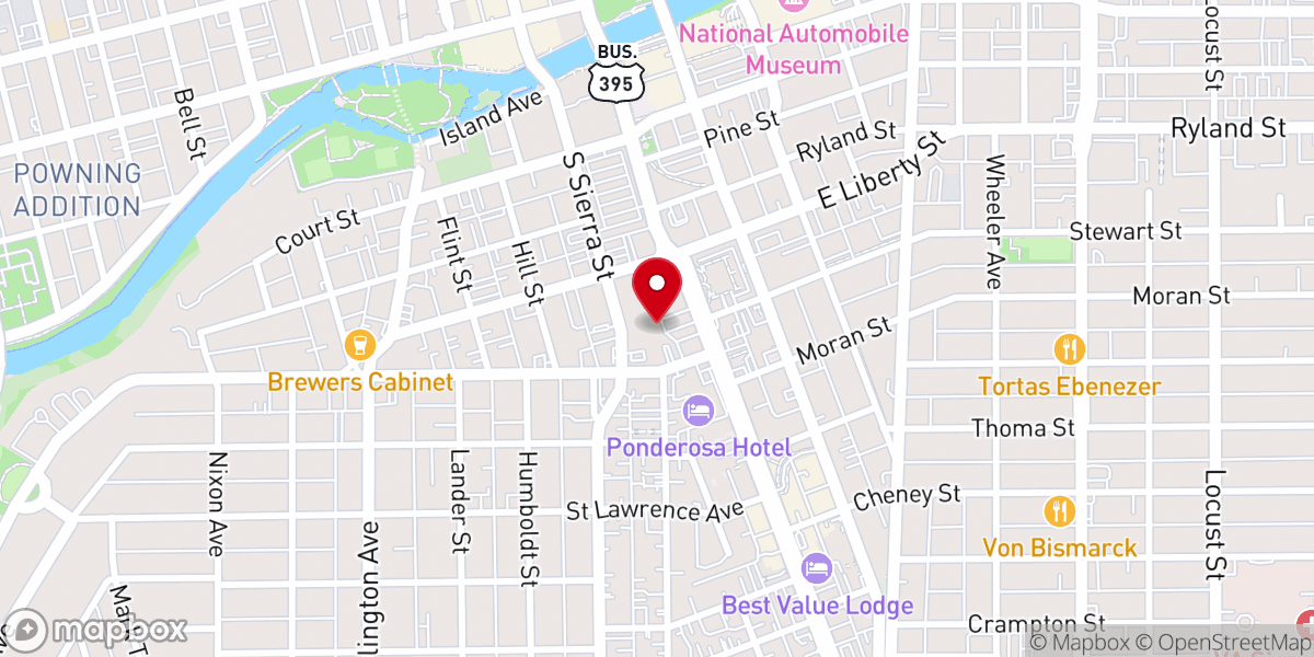 Map showing location of Living Stones Church