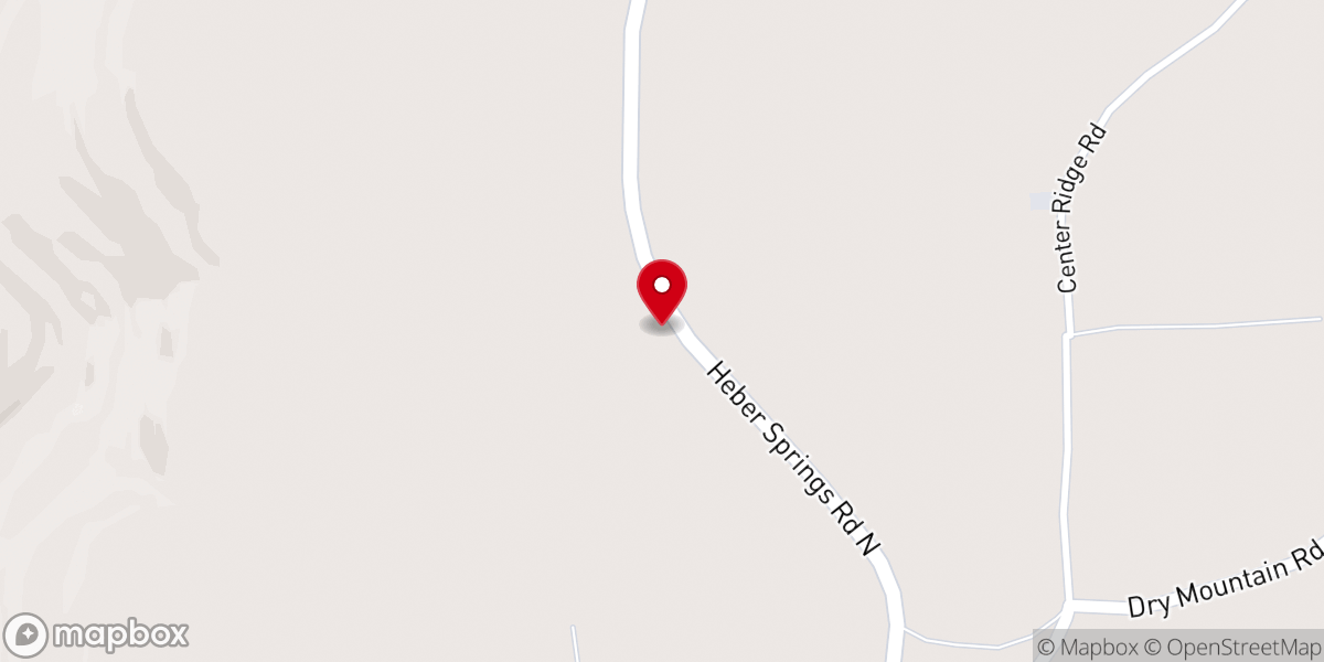 Map showing location of Pleasant Ridge Baptist Church