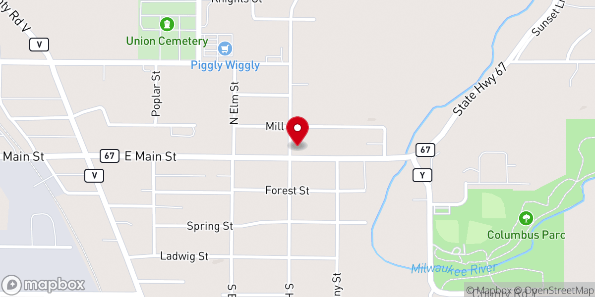 Map showing location of St. Matthew's Catholic Church