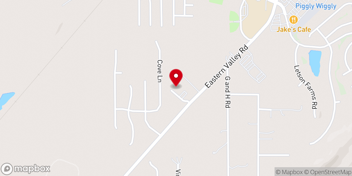 Map showing location of Shepherd of the Valley Presbyterian Church