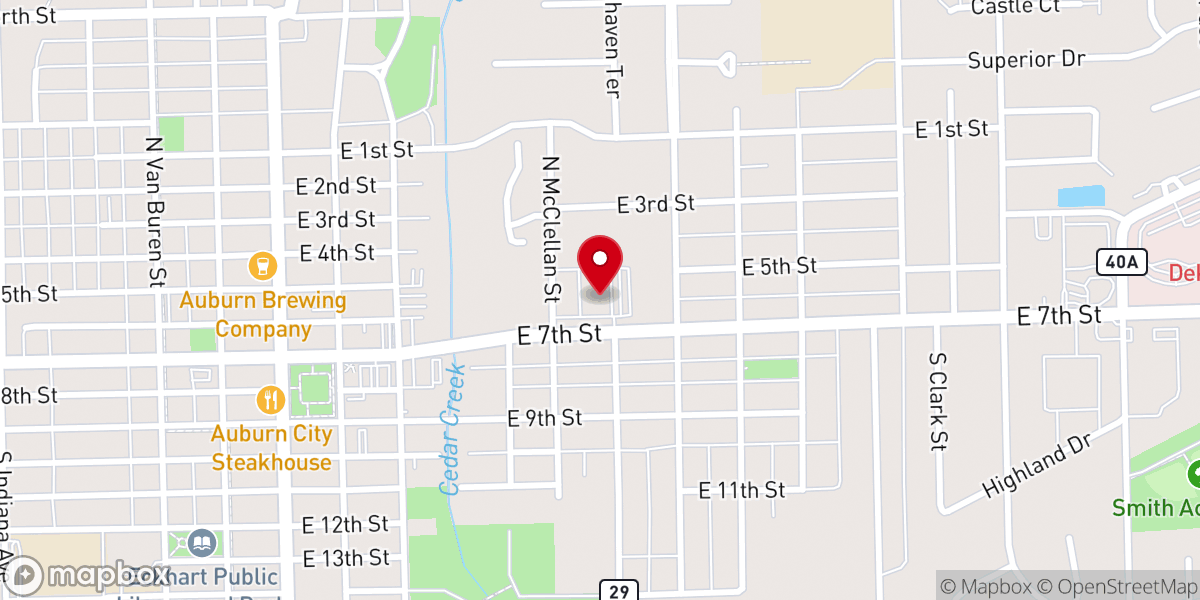 Map showing location of Immaculate Conception Church