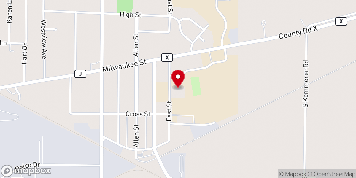 Map showing location of Emmanuel Community Church