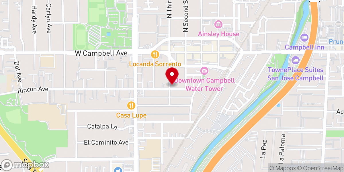 Map showing location of Orchard Community Church