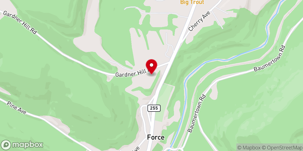 Map showing location of United Methodist Parsonage