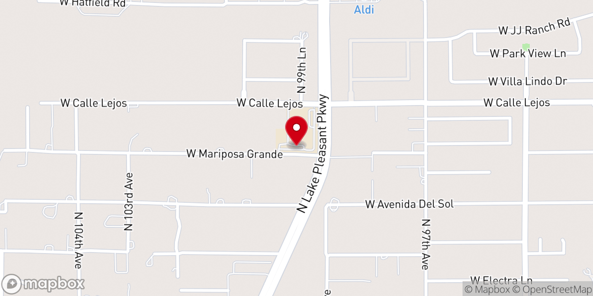 Map showing location of Community Life Church Peoria