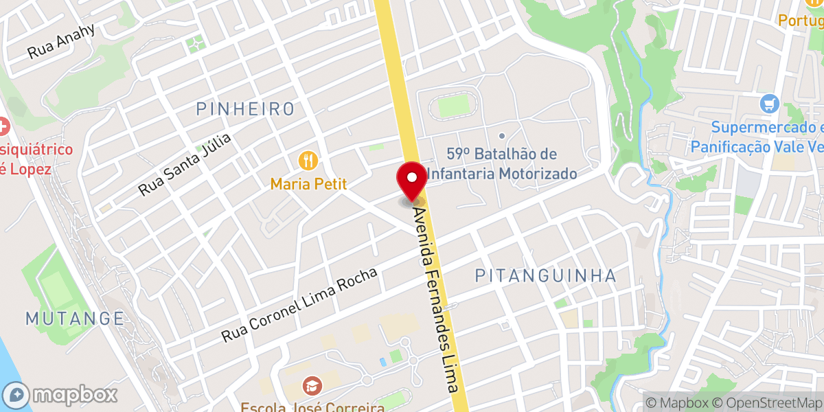 Map showing location of Igreja da Graça