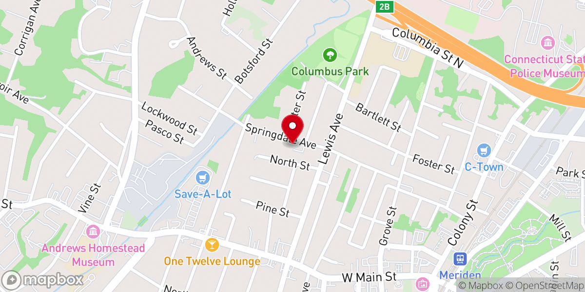 Map showing location of Alpha & Omega Christian Church