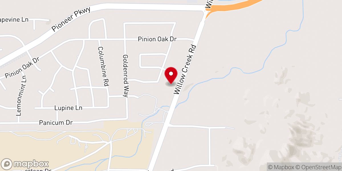 Map showing location of Prescott Presbyterian Church