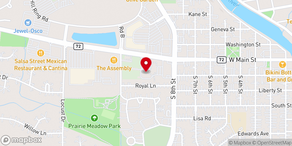 Map showing location of St. Catherine of Siena