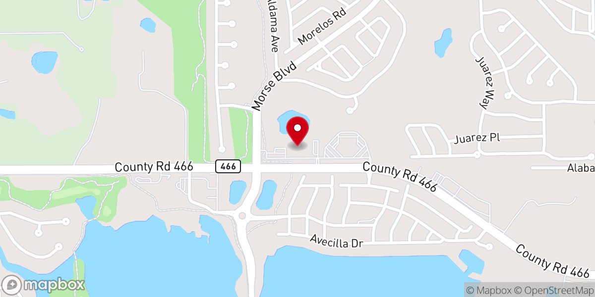 Map showing location of Hope Lutheran Church