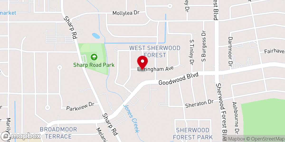 Map showing location of Plumbers of Baton Rouge