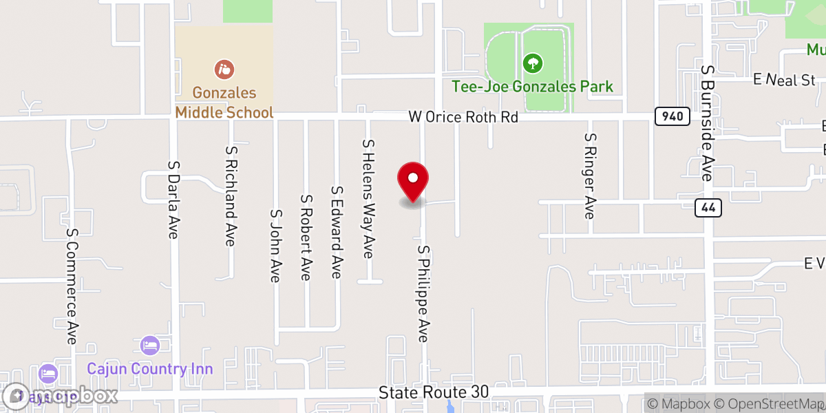 Map showing location of Life Cathedral Worship Center