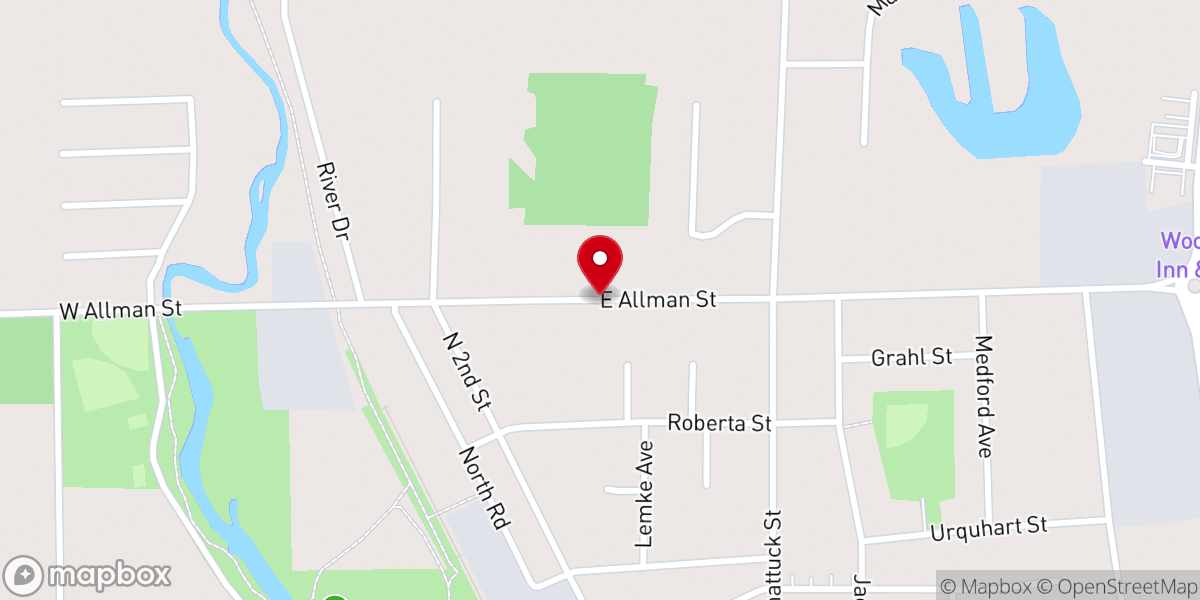 Map showing location of Medford United Methodist Church