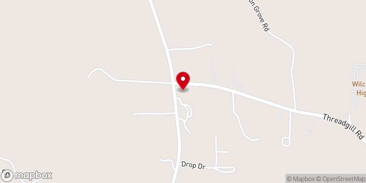 Map showing location of Holy Cross Church