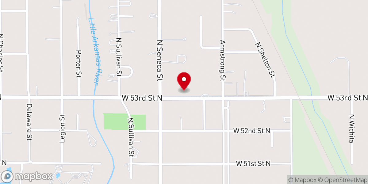 Map showing location of Grace Church of the Nazarene