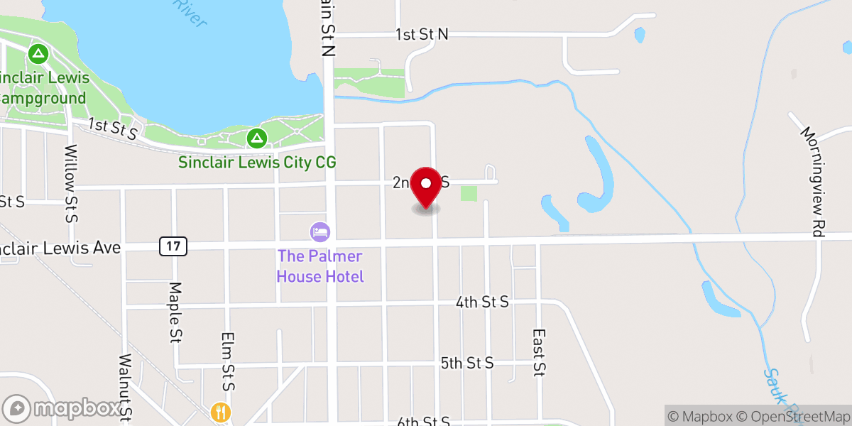 Map showing location of Holy Family