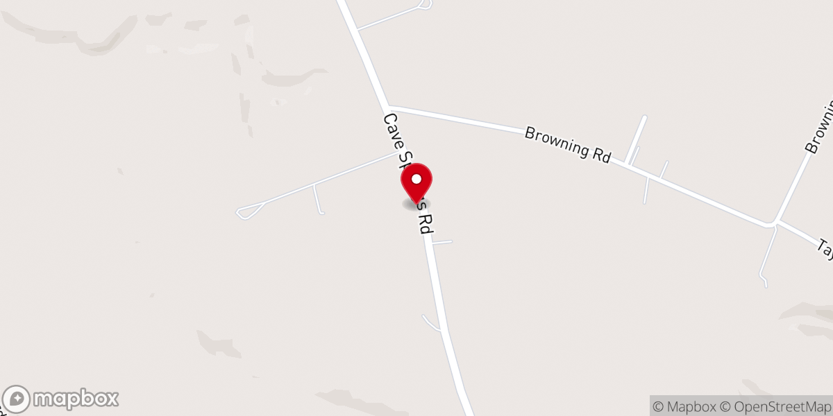 Map showing location of New Harmony Church