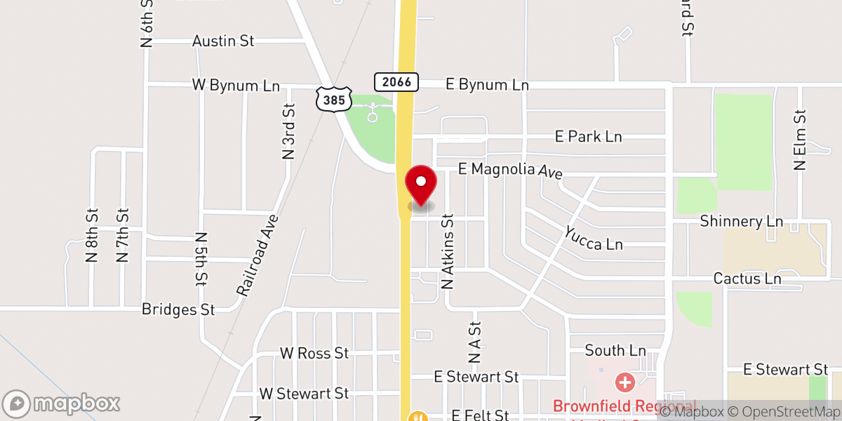 Map showing location of Domino's Pizza