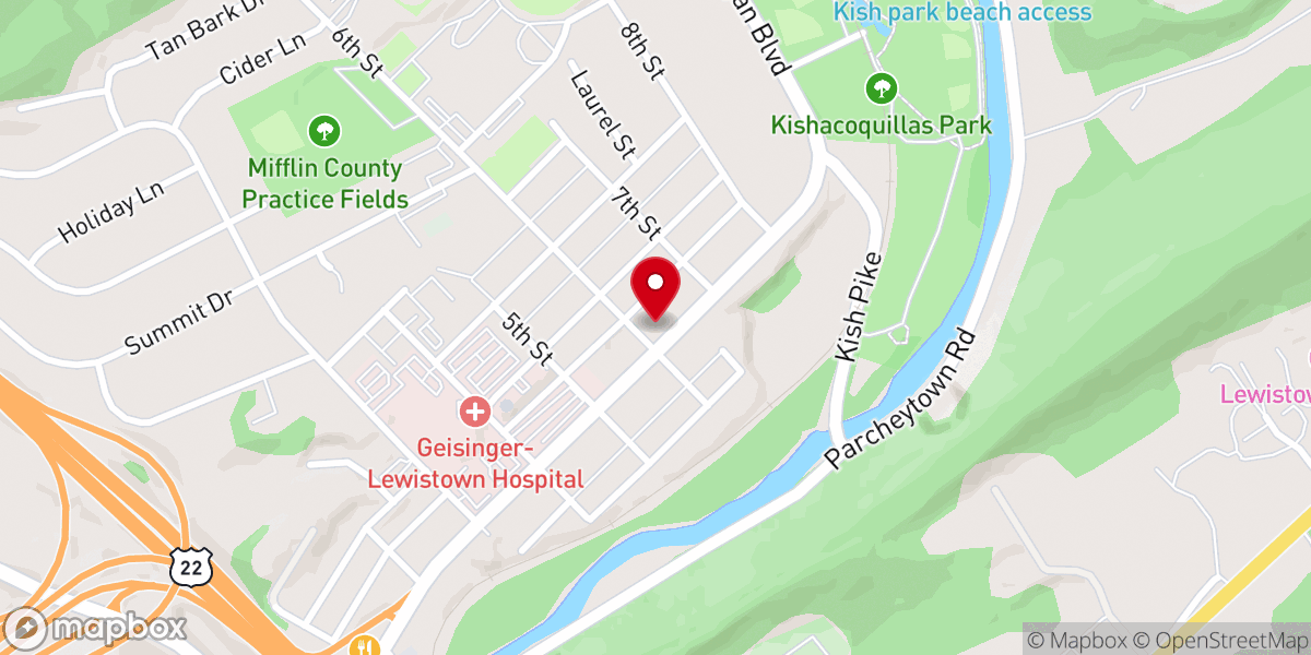 Map showing location of Journey Church