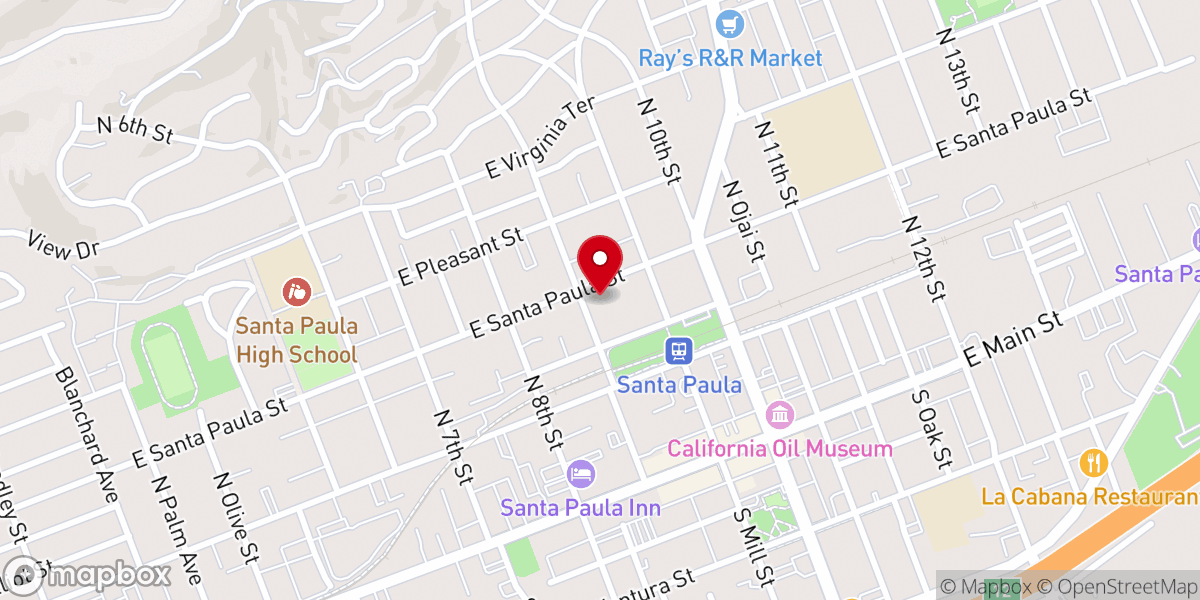 Map showing location of St. Sebastian Catholic Church