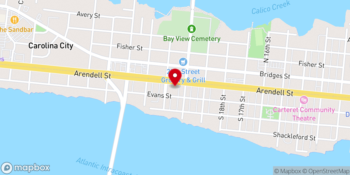 Map showing location of Saint Andrew's Episcopal Church
